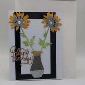 'Happy Birthday' Greeting Card (Handmade)